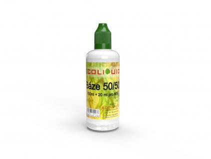 Ecoliquid Beznikotinová báze 50VG/50PG 100 ml pro mix v balení 120 ml