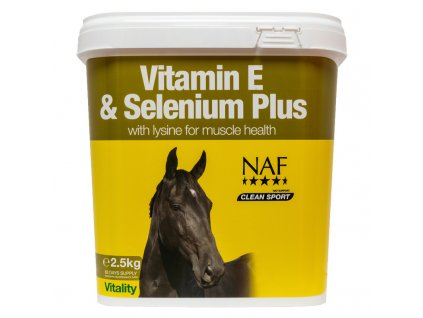 Vitamín E a selen pro správnou funkci svalů koní v zátěži Vitamin E and Selenium plus (Varianta Kyblík 2,5 kg)