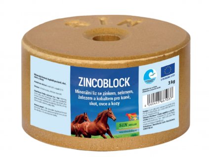 Zincoblock, minerální liz se zinkem, selenem, železem a kobaltem