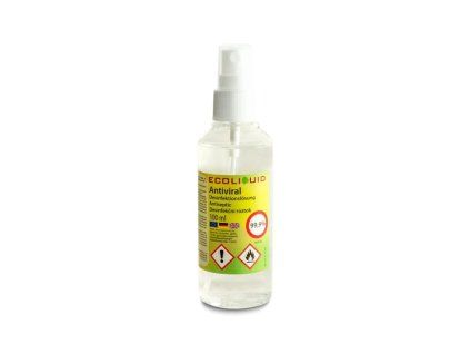 ecoliquid antiviral bez aroma 100ml sprej