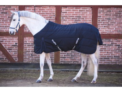 Stájová deka pro koně RugBE Indoor modrá (Velikost 125 cm)