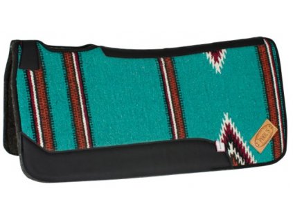 Westernová deka pod sedlo POOL’S Navayo tyrkys (Barva Černá)