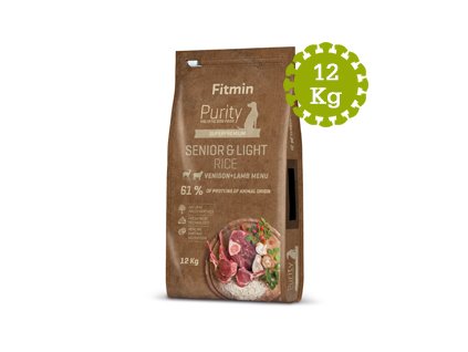 Fitmin dog Purity Rice Senior&Light Venison&Lamb -