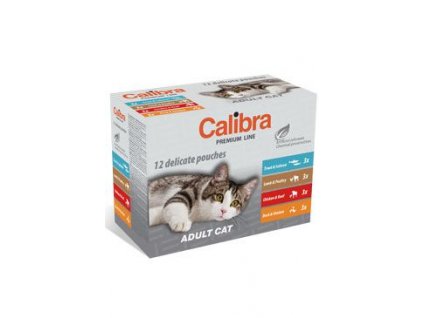 7692 calibra cat kapsa premium adult multipack 12x100g