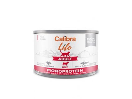 8184 calibra cat life konz adult beef 200g