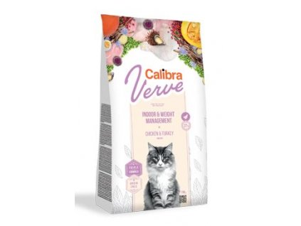 Calibra Cat Verve GF Indoor&Weight Chicken (Balení 3,5kg)