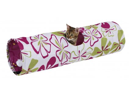 Tunel pro kočky Flower, ?25 cm x 90 cm