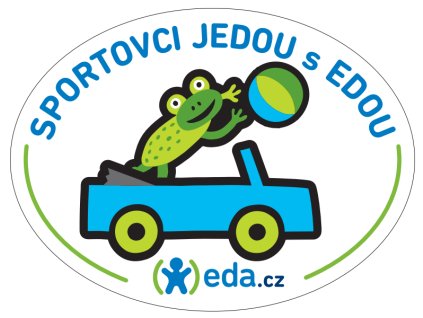 Nalepka Sportovci jedou s EDOU