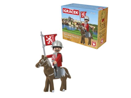 2041 igracek karel iv praha figurka se zbroji a konem