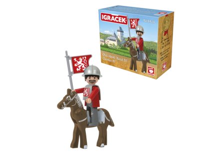 2044 igracek karel iv karlstejn figurka se zbroji a konem