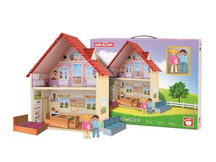 2221 igrackuv domecek hraci set pro holcicky s figurkami