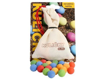 Kuličky cvrnkací - nerozbitné, textilní sáček