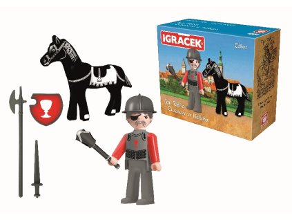 2800 igracek jan zizka z trocnova a kalicha figurka kun a zbroj