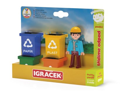 3220 igracek trio tridime odpad figurka s popelnicemi