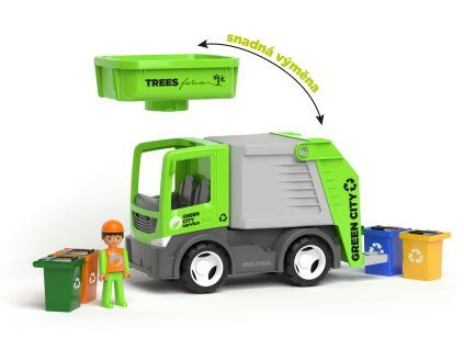 ECO MultiGO City 2+1 - Igráček, popelářské auto, popelnice, poškozený obal