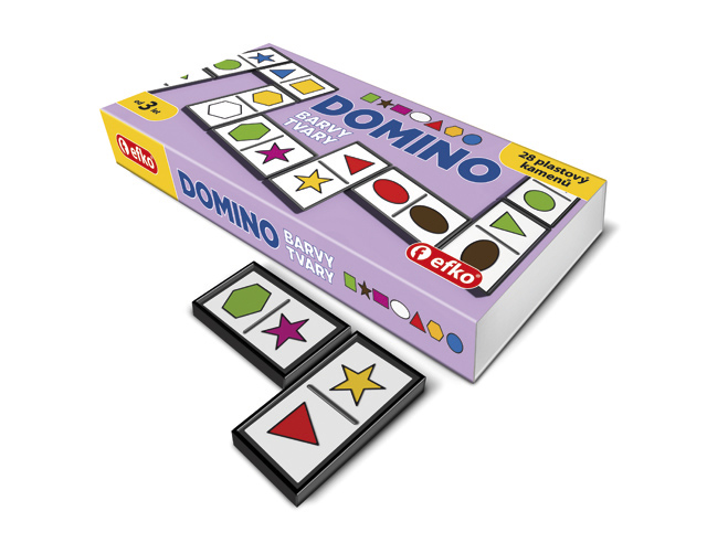 Domino Barvy a tvary - dětská hra pro nejmenší