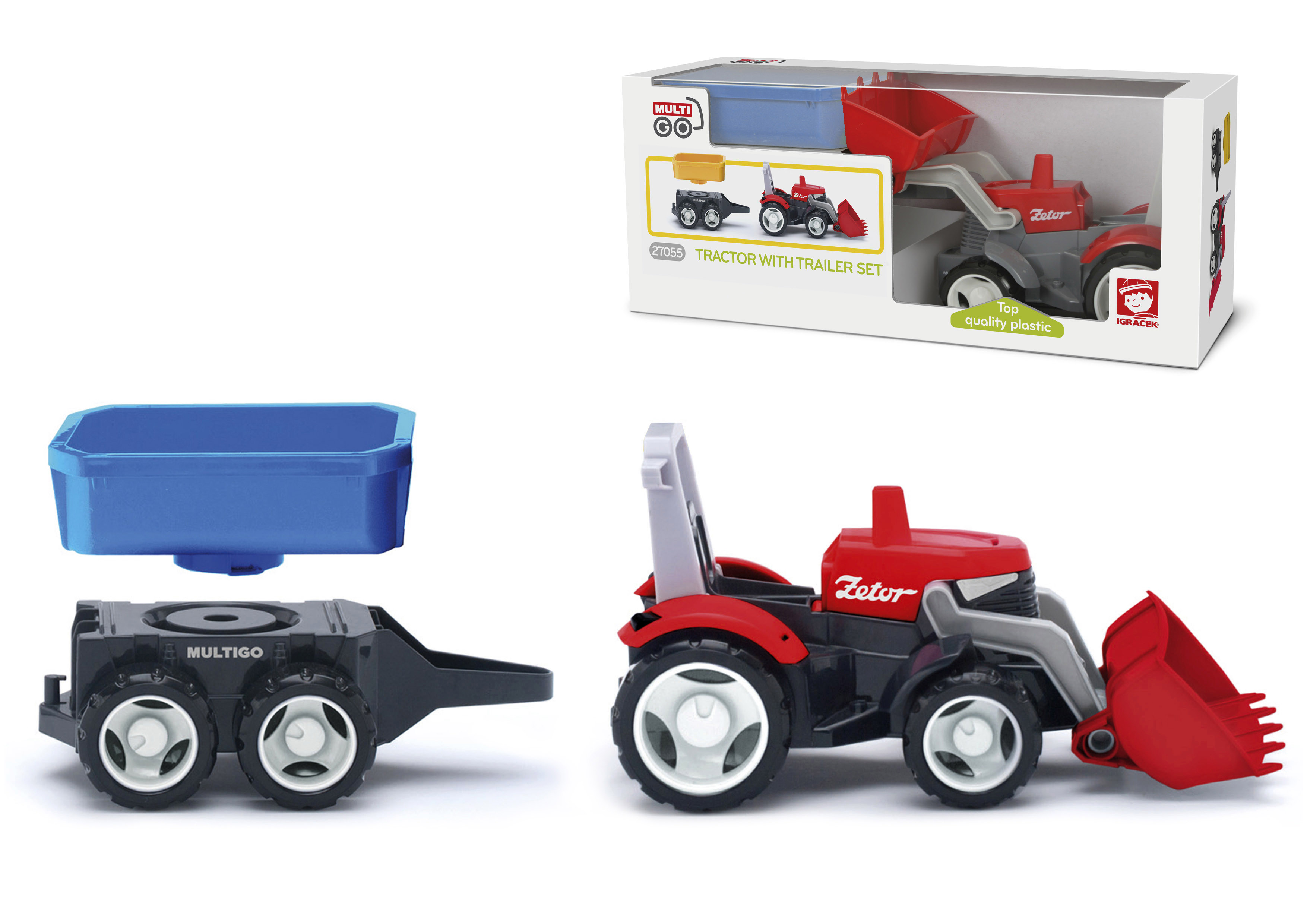 MultiGO 1+2 Traktor s přívěsem – Zetor s valníkem