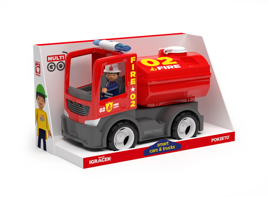 MultiGO Fire - Cisterna s hasičem - auto s Igráčkem