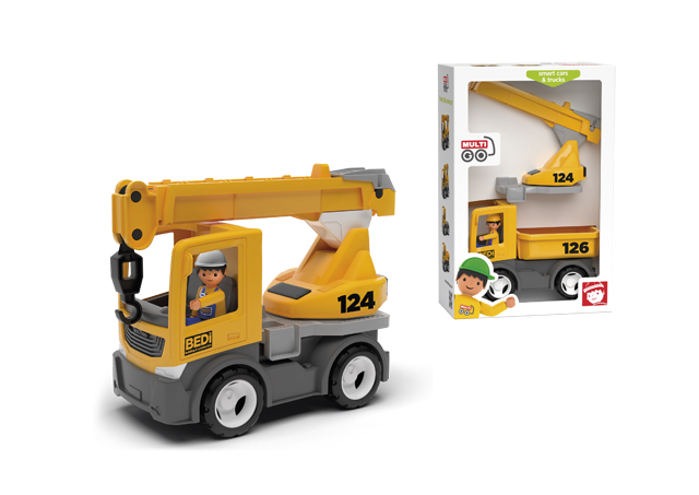 MultiGO Build set 2+1 - figurka Igráček stavbař s autem