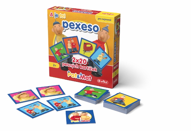 Pat a Mat Pexeso v krabičce 2x20 - dětská hra