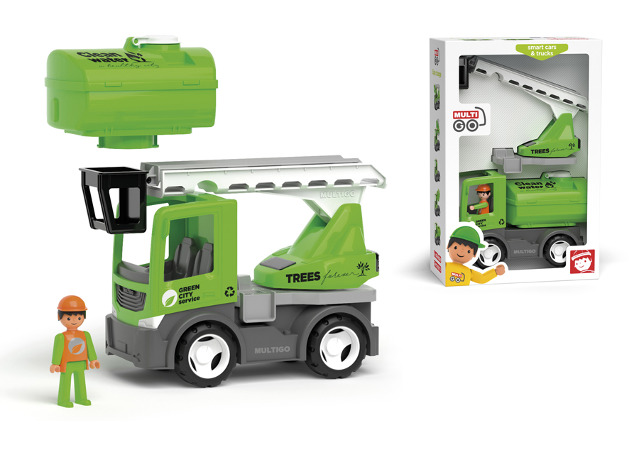 MultiGO City 2+1 - figurka Igráček, auto, žebřík, cisterna