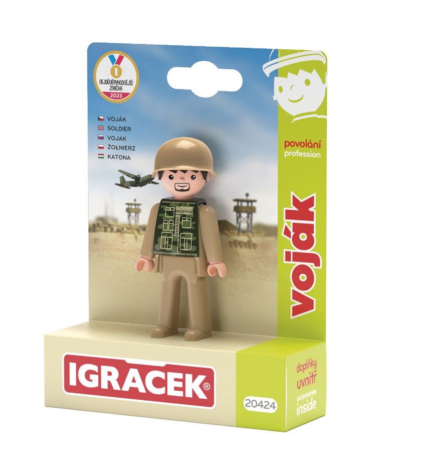 Igráček Voják - figurka s příslušenstvím