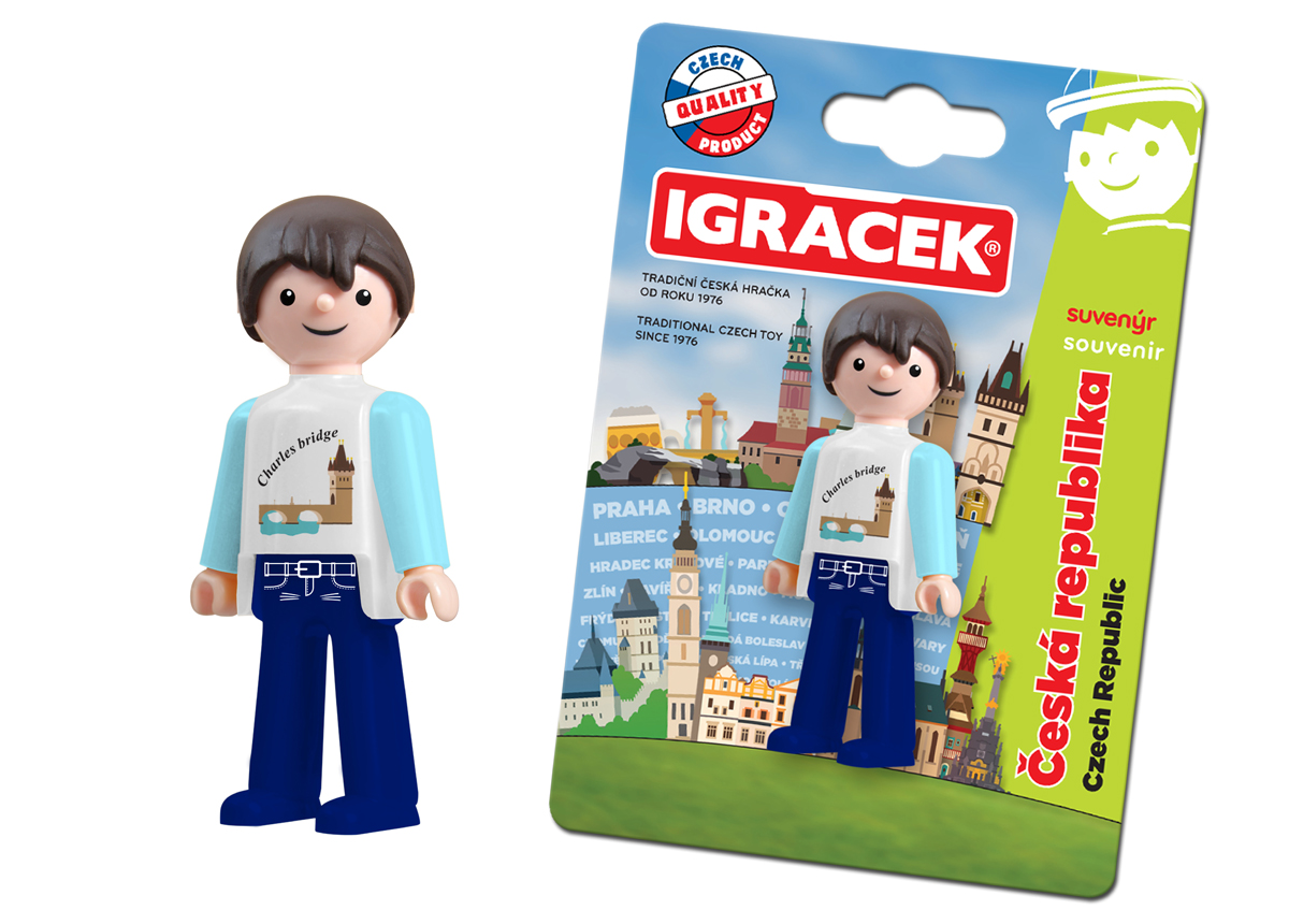 Igráček Suvenýr Charles bridge - figurka