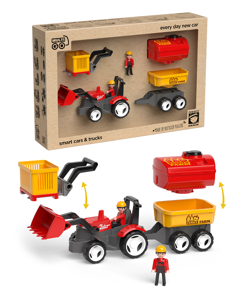 ECO MultiGO Farm set – figurky Igráčků farmářů s traktorem