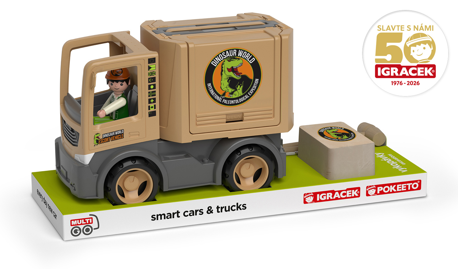 MultiGO Expedice Prehistoric - Igráček paleontolog, auto, vykopávka
