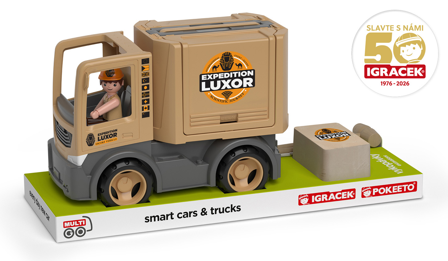 MultiGO Expedice Egypt - Igráček archeolog, auto, vykopávka