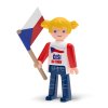 Igráček Fanynka - figurka s vlajkou