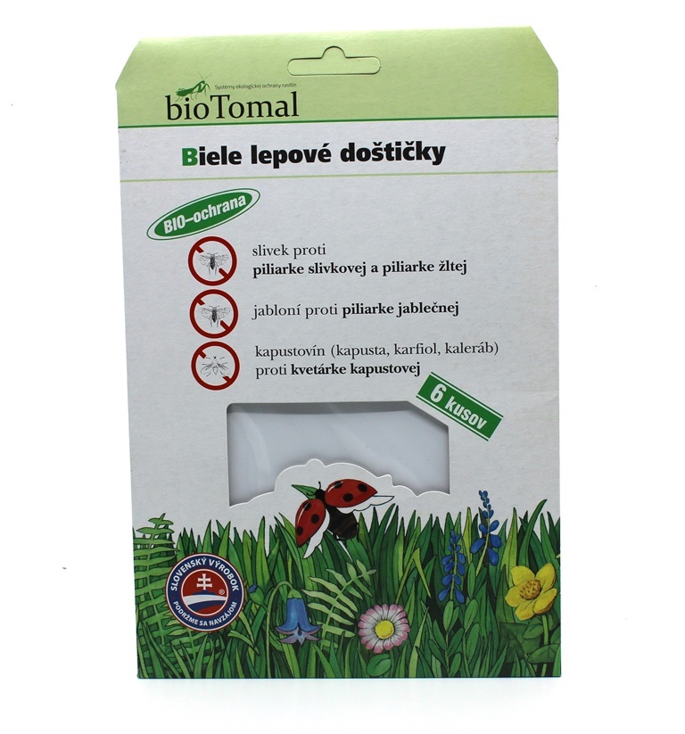 Levně Lepové destičky bílé Balenie: 6ks