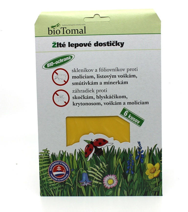 Levně Lepové destičky žluté Balenie: 6ks