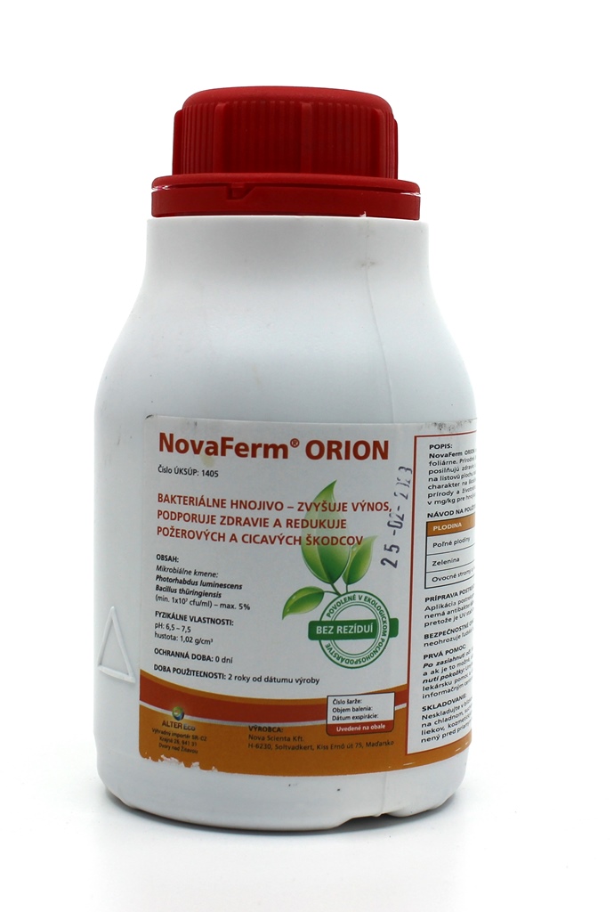 Levně NovaFerm ORION - postřik proti mšicím, třásněnkám a housenkám liter: 0,5