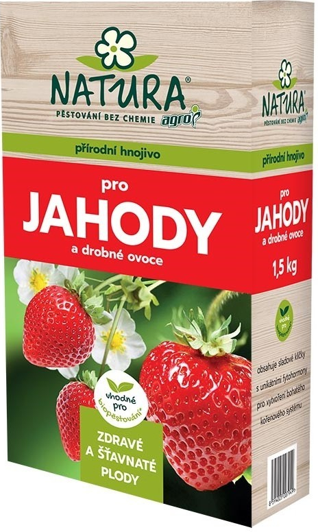 Levně NATURA - Organické hnojivo na jahody a drobné ovoce kilogram: 1,5