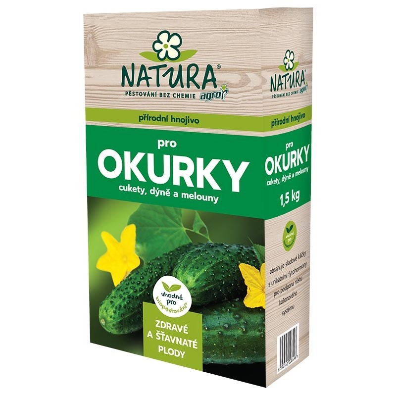 Levně NATURA – Organické hnojivo na okurky, cukety, dýně a melouny kilogram: 1,5