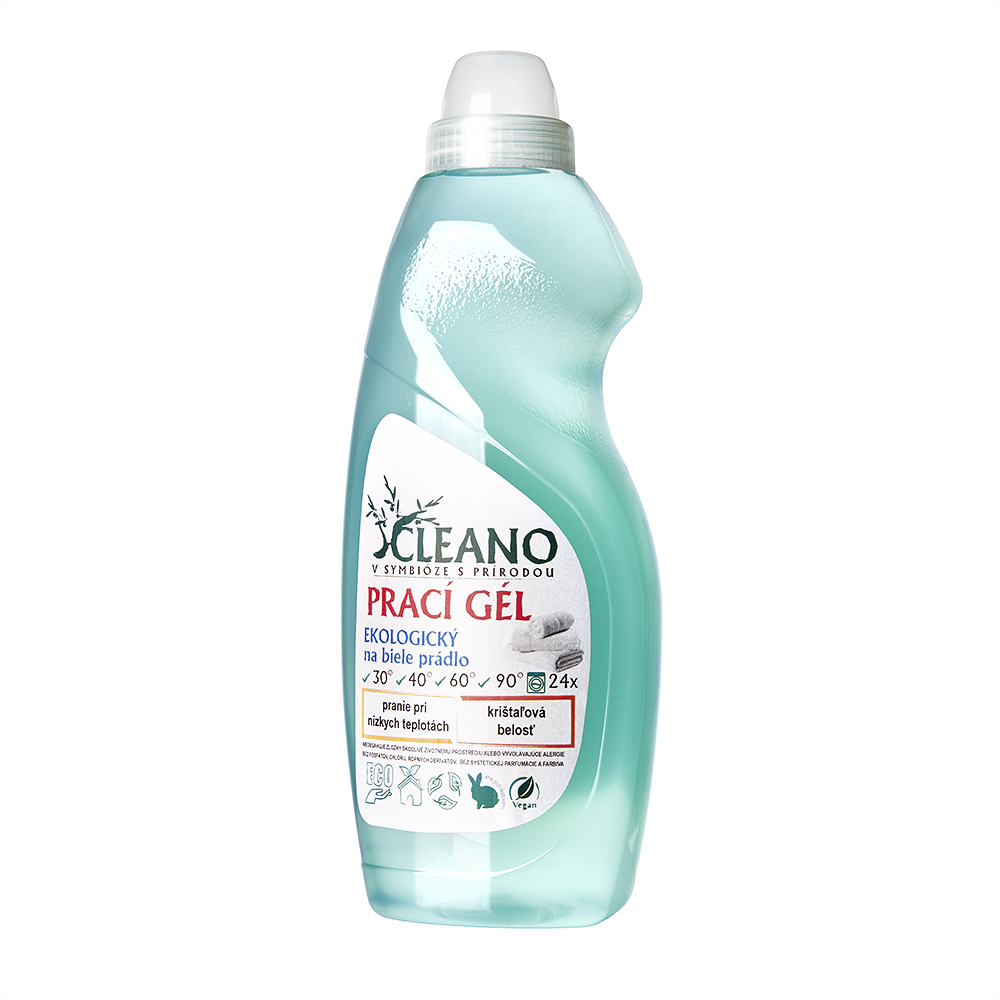 Levně Cleano prací gel - pro zářivě bílé prádlo