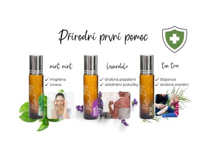 Natasha – Sada aroma roll-on „První pomoc z přírody“