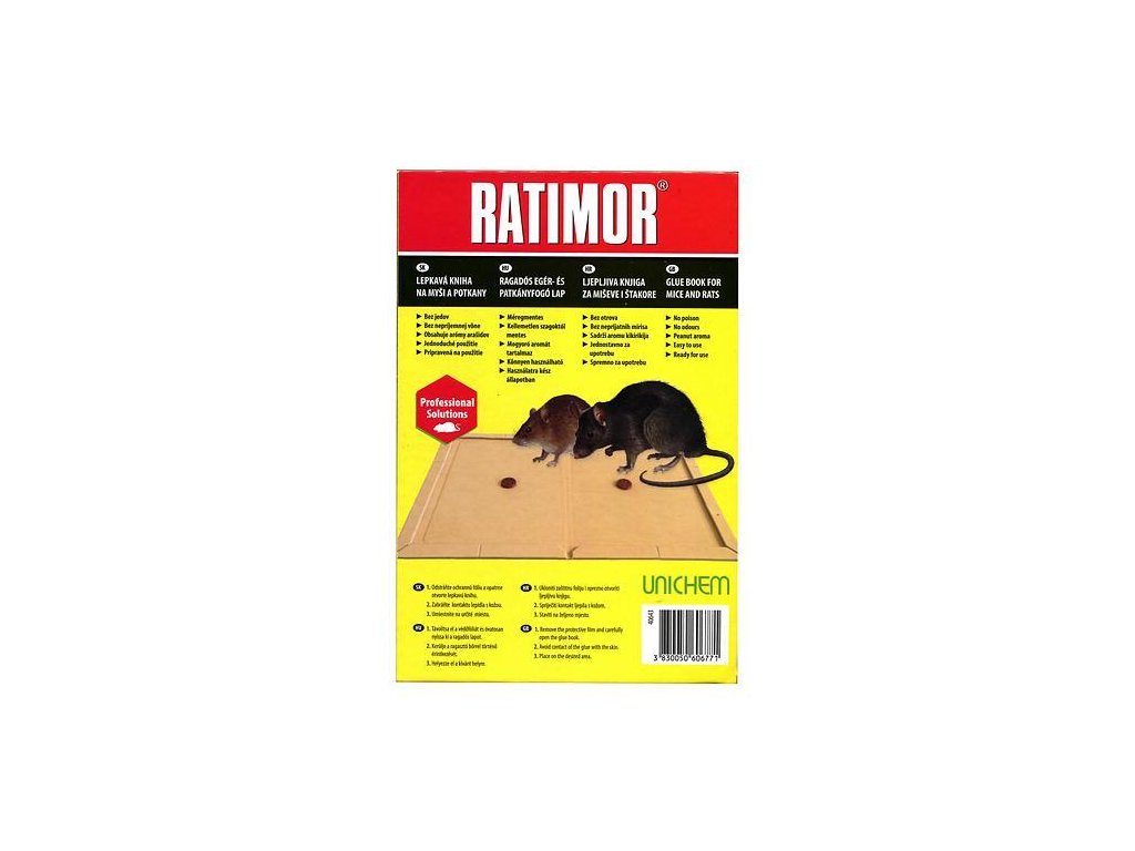 RATIMOR plus lepová kniha na myši a potkany