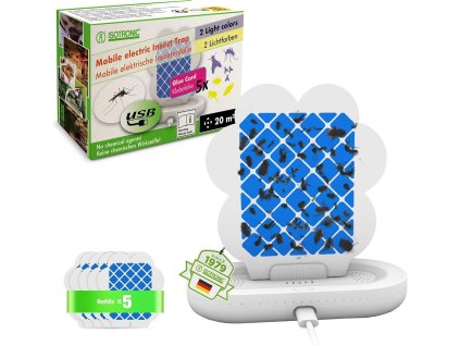 Mobilný elektrický lapač hmyzu s UV svetlom