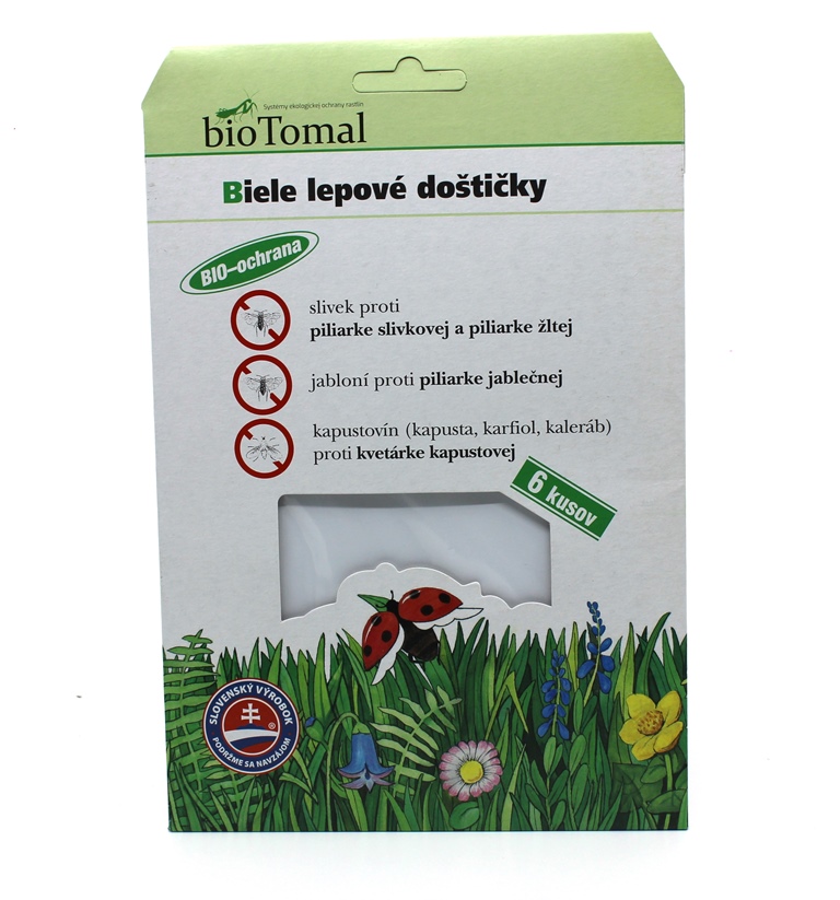 Lepové doštičky biele Balenie: 6ks