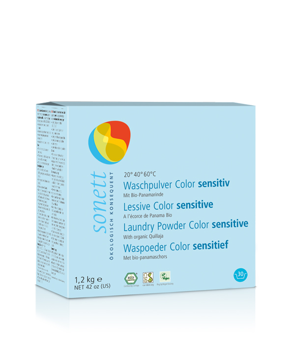 SONETT KONCENTROVANÝ PRÁŠOK NA PRANIE COLOR SENSITIVE | Ekočlovek kilogram: 1,2