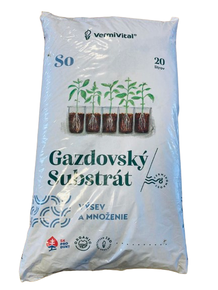 VermiVital Slovensko Gazdovský substrát So - výsev a množenie 20L liter: 20,00 l