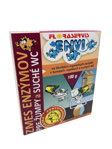 ENVI - zmes enzýmov pre žumpy a suché WC gram: 100,00
