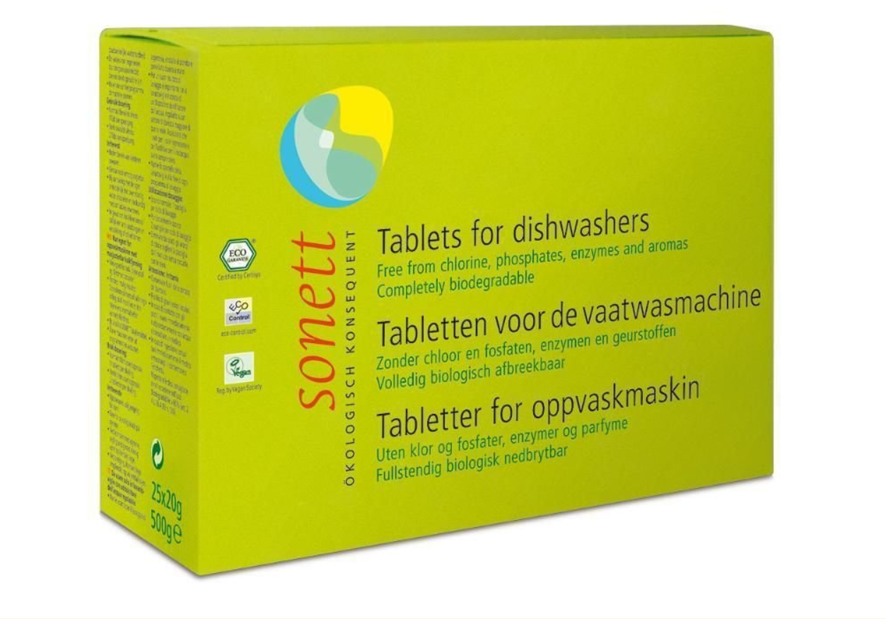 SONETT TABLETY DO UMÝVAČKY RIADU 25ks x 20g/500g Balenie: 25 kusov