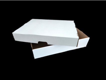 Kartónová krabica vrch biela 511x395x72mm