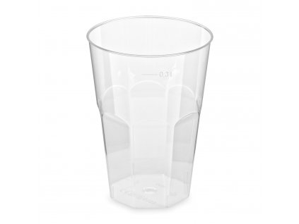 Pohar krystal (PS) koktejl O80mm 0,3L (30ks)