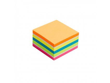 10580 samolepiace blocky 75x75 kocka neon 320ks