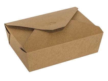 Box na obedy Lunch box 200x140x65mm 1500ml kraft (20ks)