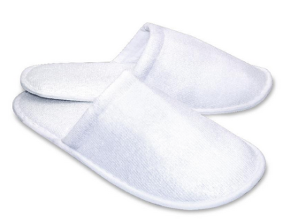 10880 papuce frote basic zatvorena spicka 30cm biele 100ks